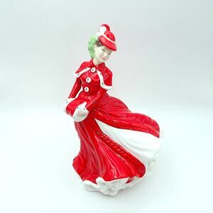 Royal Doulton Pretty Ladies Christmas Celebration HN4721 Figurine 7"